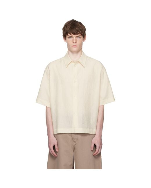 Studio Nicholson Natural Off- Sanko Shirt for men