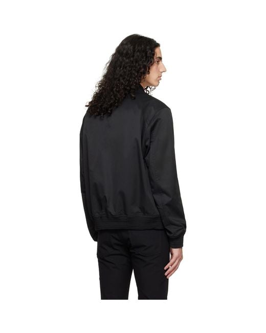 Boss Black Water-Repellent Bomber Jacket for men