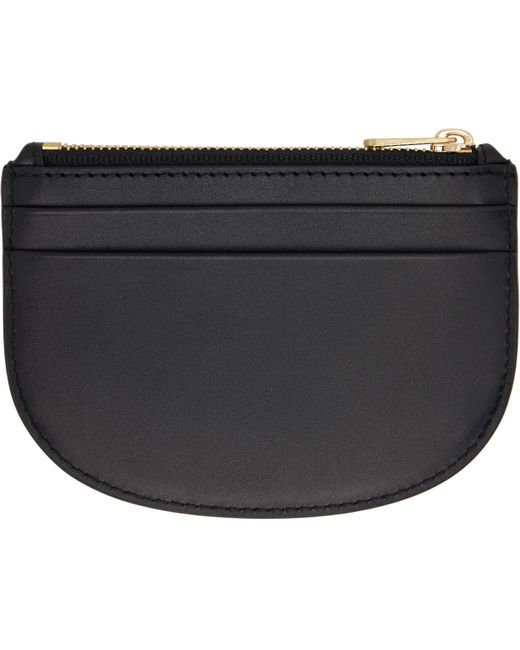 A.P.C. Black Demi-Lune New Coin Card Holder
