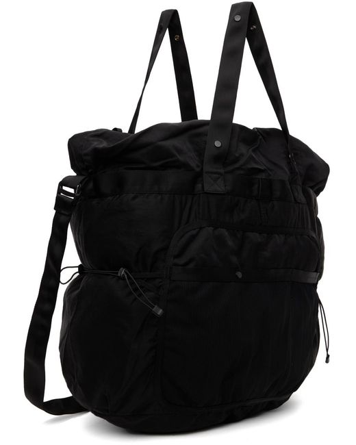 C P Company Black Nylon B Crossbody Messenger Bag for men