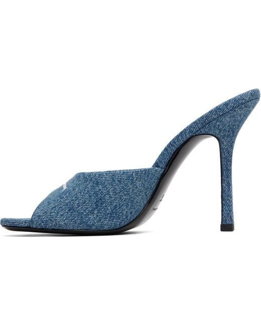 Alexander Wang Blue Cher Mule Heeled Sandals