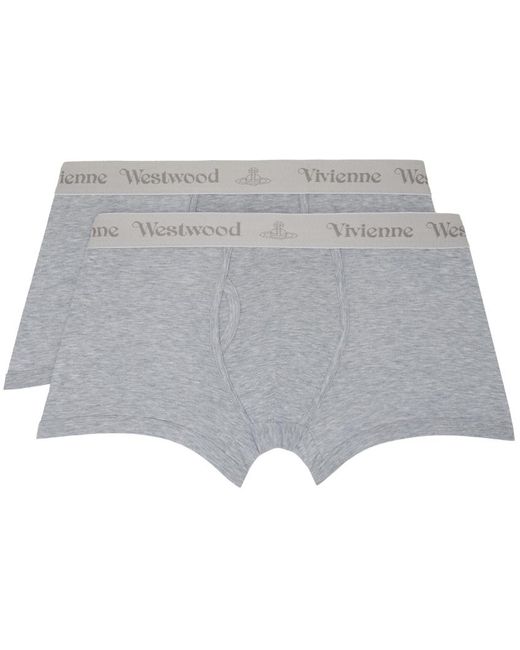 Vivienne Westwood Gray Two-Pack Boxers for men