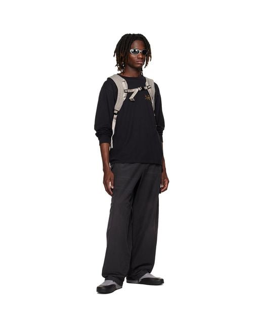 Arc'teryx Black Kragg Cotton Ls T-Shirt for men