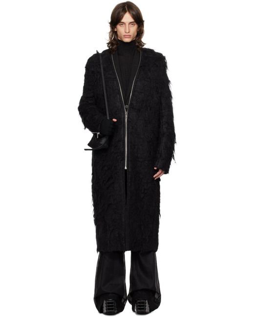 Rick Owens Porterville Klaus Coat in Black for Men | Lyst Canada