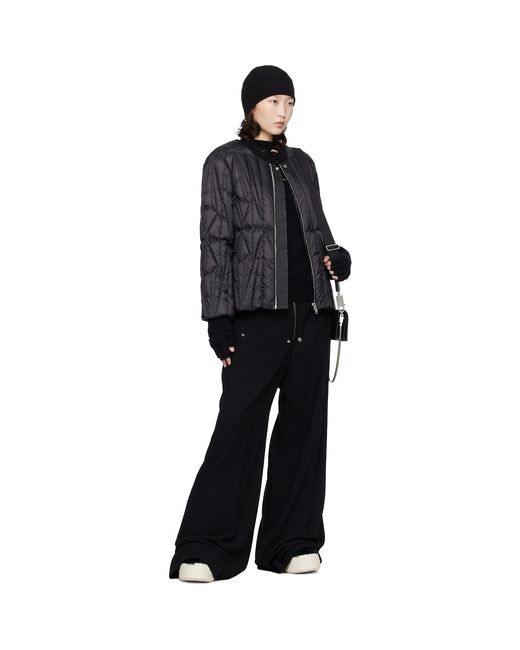 Rick Owens Black Moncler + Geocamo Flight Down Jacket