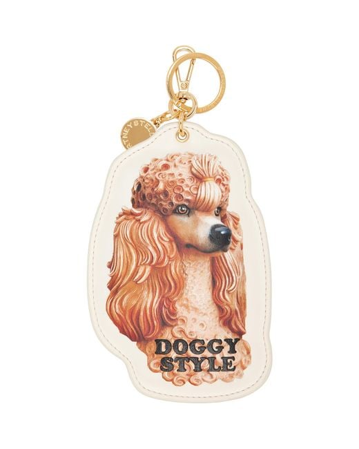 Stella McCartney White Off Jeff Koons Edition Doggy Style Charm Keychain