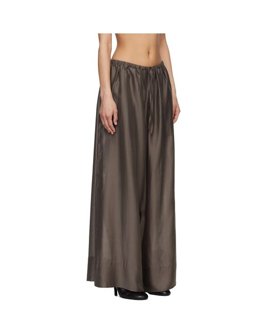 Entire studios Black Vento Wide Leg Trousers