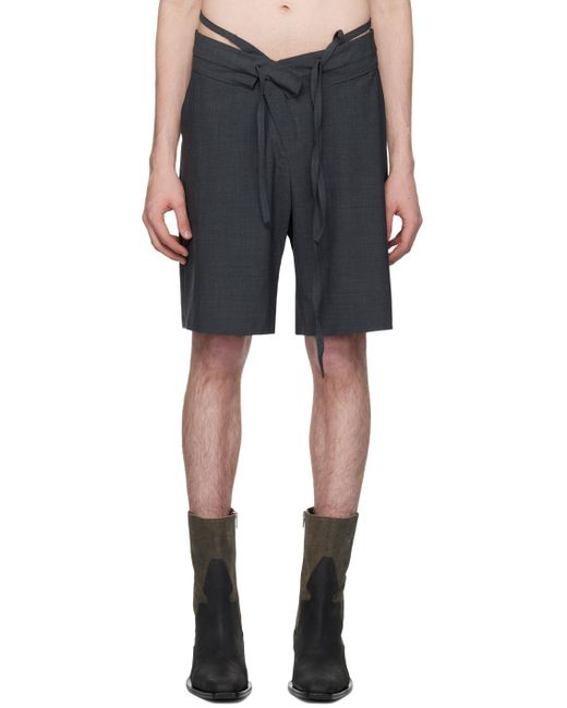 OTTOLINGER Black Ssense Exclusive Double Fold Shorts for men