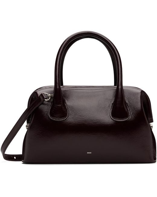 OSOI Black Burgundy Boat Brot Bag