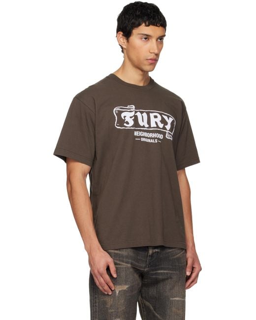 Neighborhood Black 'Tee Ss-6' T-Shirt for men