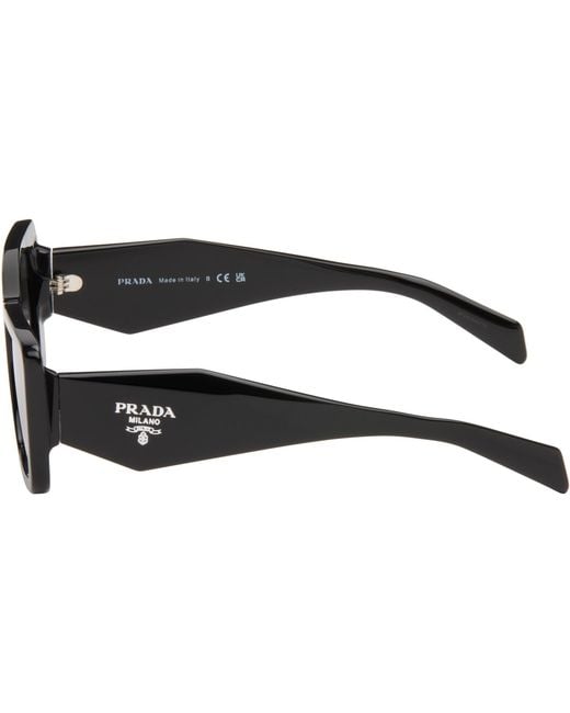 Prada Gray Thick Cat Eye Acetate Sunglasses