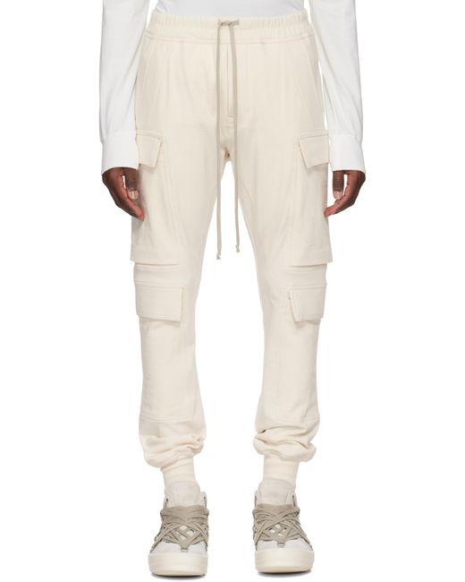 Rick Owens Natural Off- Hollywood Mastodon Mega Cargo Pants for men