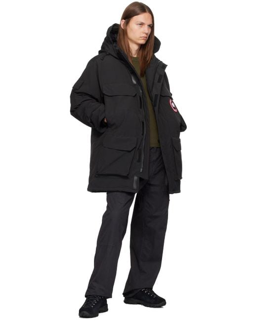 Canada Goose Black Expedition Parka Jacket For Extreme Weather Conditions for men