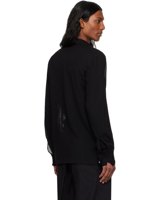 Hyein Seo Black Seed Button Shirt for men