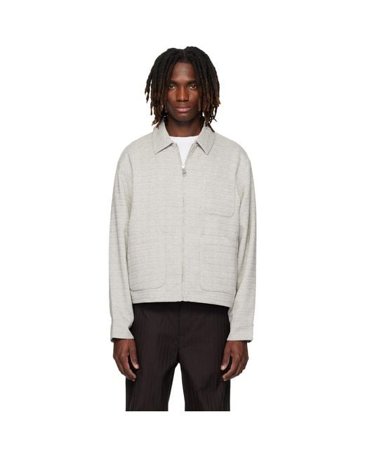 Lacoste Black Short Textured Jacket for men