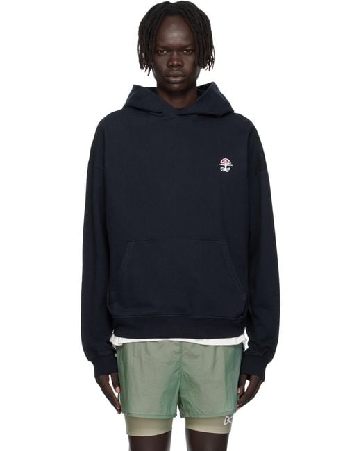 District Vision Black California Cotton Hoodie for men