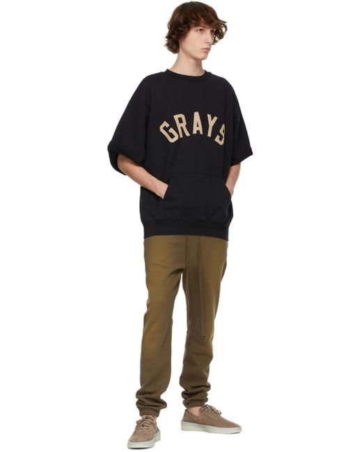 Fear Of God S 3/4 Sleeve Sweatshirt in Black for Men | Lyst Australia