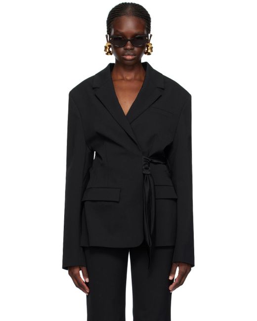 Nanushka Black Marline Blazer