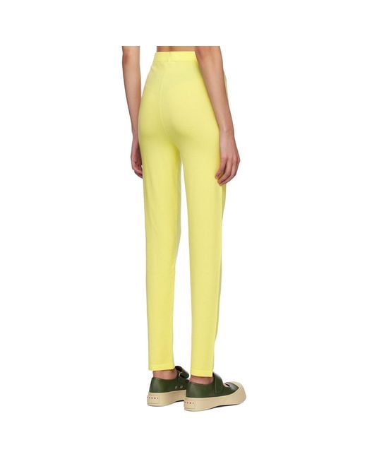 Studio Nicholson Yellow Forta leggings