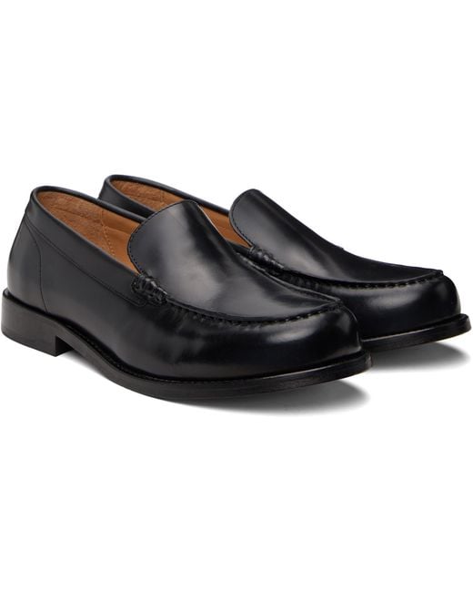 A.P.C. Black Moc Loafers for men