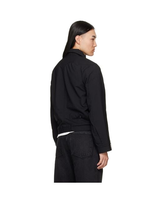 HODAKOVA Black Harrington Jacket for men