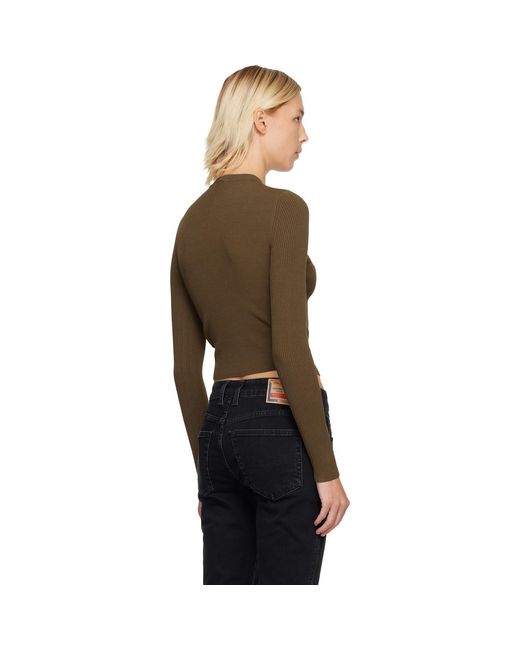 DIESEL Black Khaki M-Valari Sweater