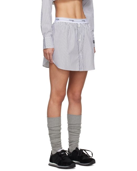 HOMMEGIRLS Black Shirttail Miniskirt