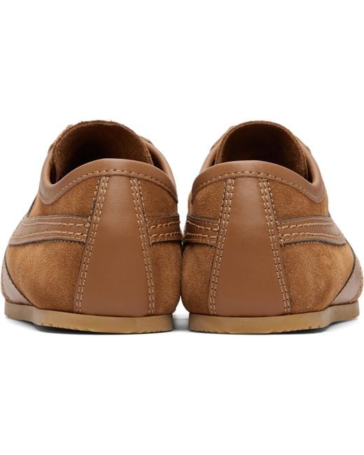 Dries Van Noten Brown Tan Suede Sneakers