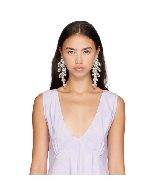 Collina Strada White Chandelier Earrings