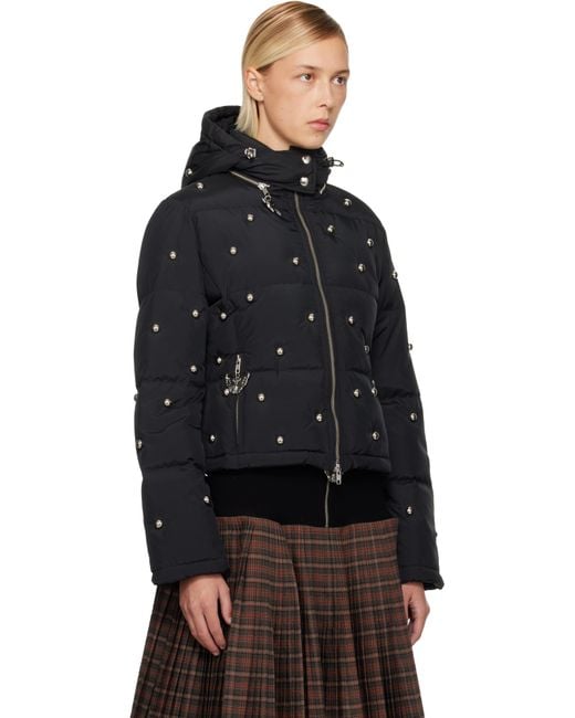 Chopova Lowena Black Fallout Down Jacket