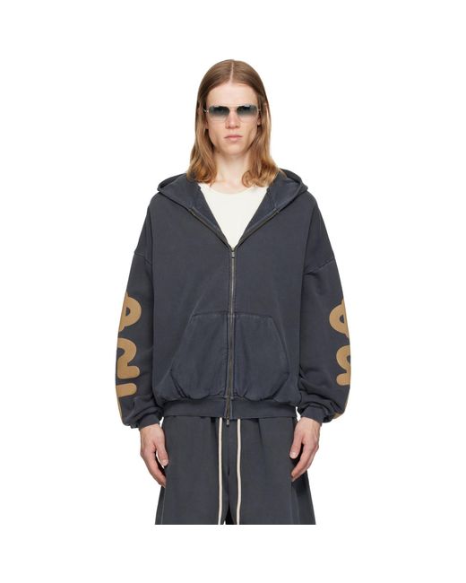 Fear Of God Blue 90's Zip-Up Hoodie for men