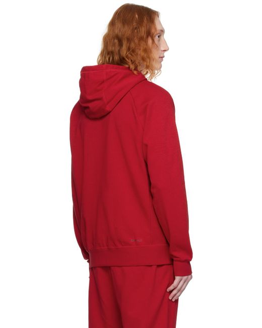 Nike Red Dri-fit Sport Crossover Hoodie for men