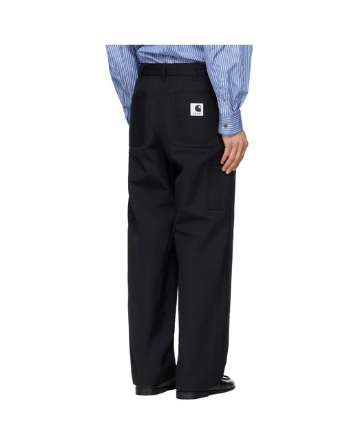 Sacai Black Carhartt Wip Edition Duck Trousers for men