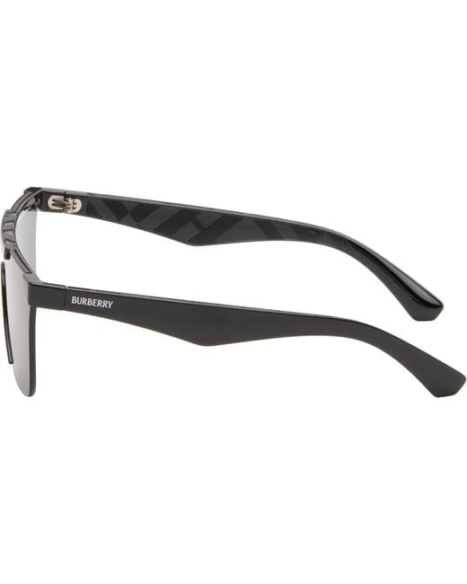 Burberry Black Shield Sunglasses for men