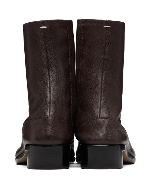 Maison Margiela Brown Tabi Ankle Boots for men