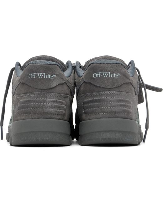 Off-White c/o Virgil Abloh Black Out Of Office For Walking Suede Sneakers for men