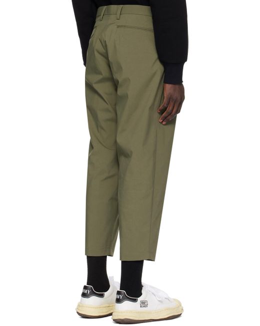 Kolor Green Pleated Trousers for men