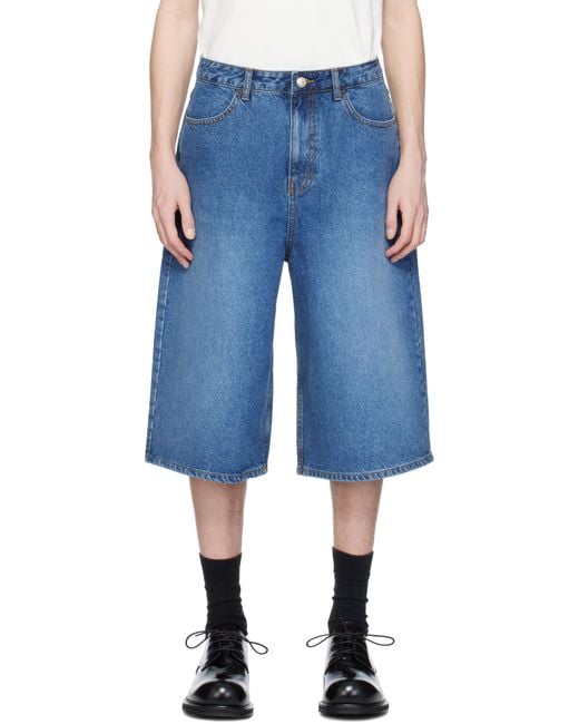 ADERERROR◆Sig; TRS Tag shorts 01 Adererror Sig; Trs Tag 01 Denim Shorts in Blue for Men | Lyst