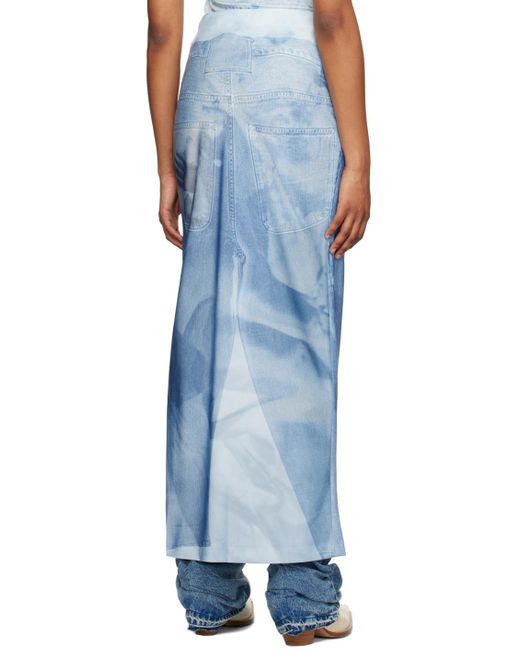 Elliss Blue Handy Jean Maxi Skirt