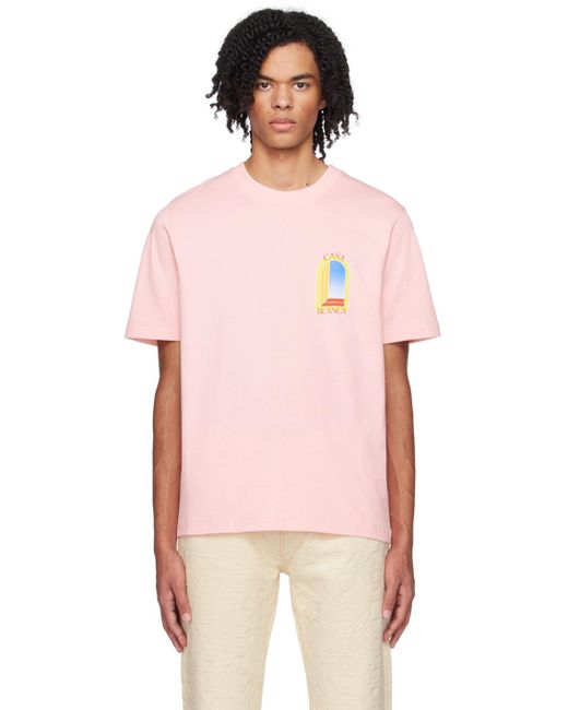 T-shirt l'arche de jour rose Casablancabrand pour homme en coloris Pink
