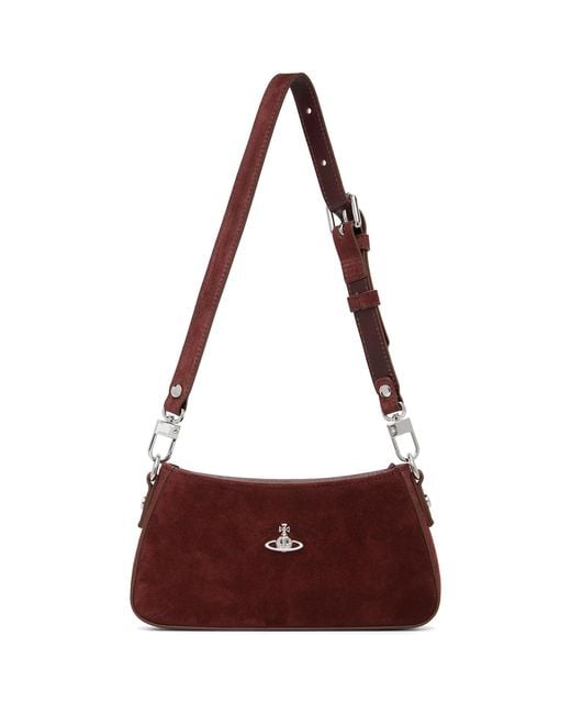 Vivienne Westwood Red Burgundy Tasha Shoulder Phone Bag