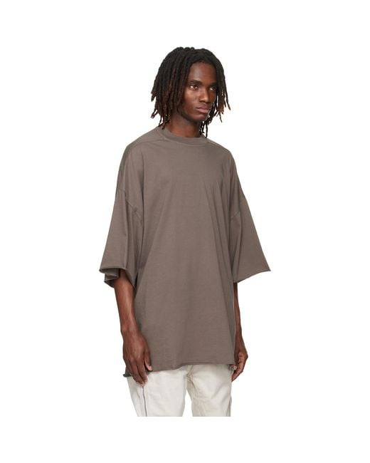 Rick Owens Brown Temple Tommy T-Shirt for men