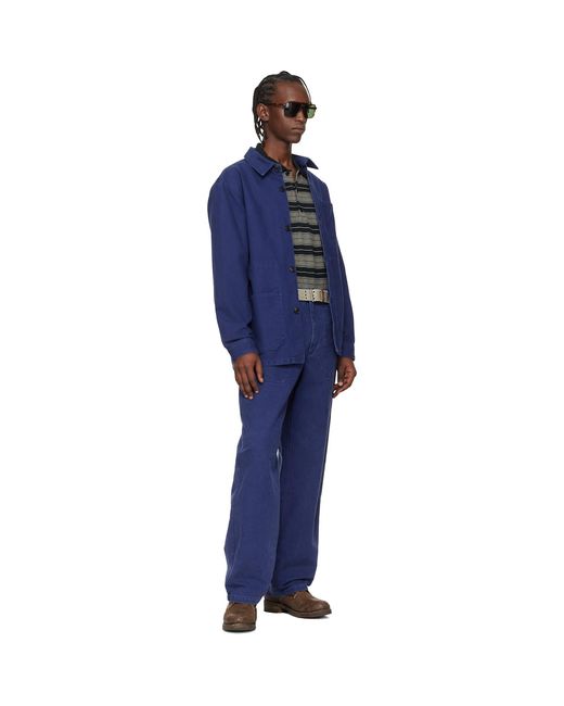 Isabel Marant Blue Albo Trousers for men