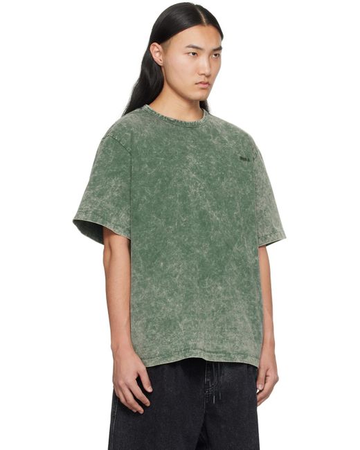 T-shirt teint en plongée kaki Juun.J pour homme en coloris Green