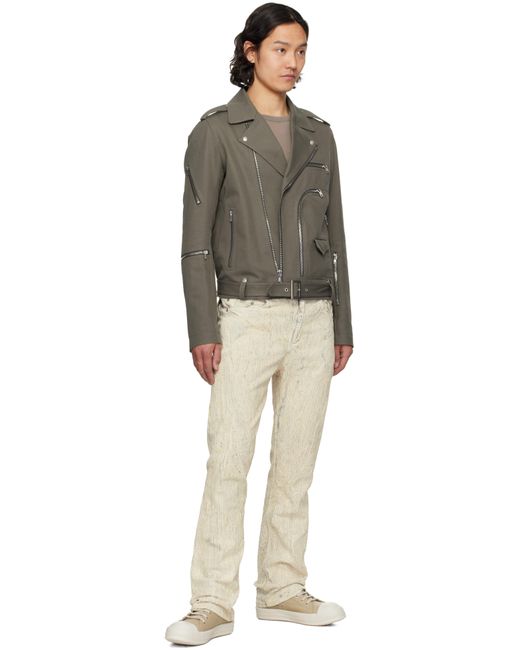 メンズ Rick Owens グレー Hollywood Bauhaus Stooges ジャケット Black
