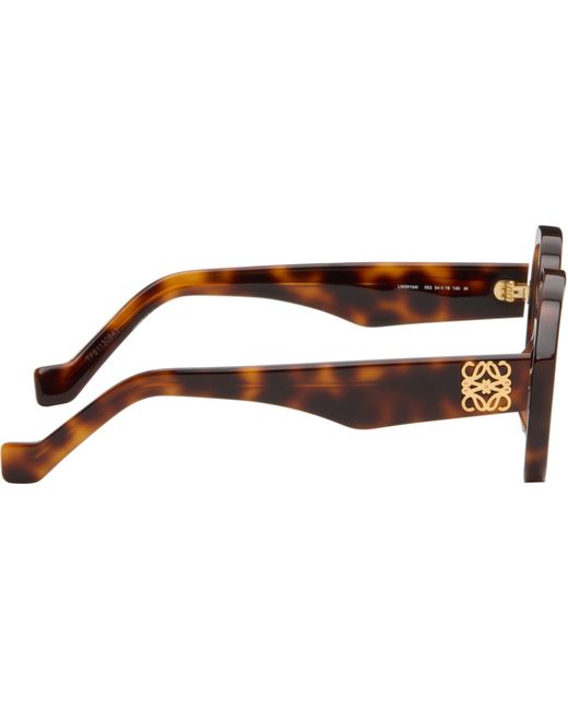 Lunettes Brunes À Anagrammes Loewe pour homme en coloris Black