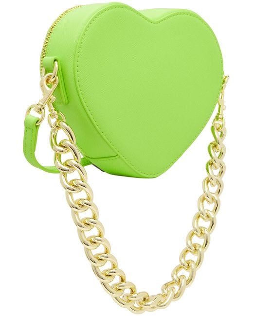 Versace Green Heart Lock Crossbody Bag