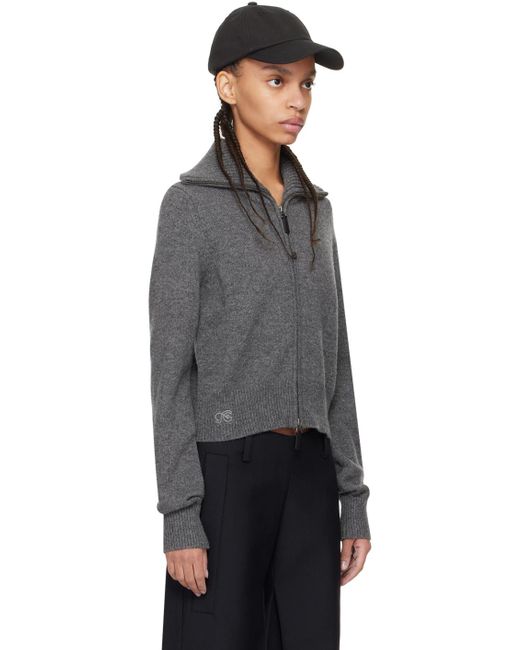 Fax Copy Express Black Zip Sweater