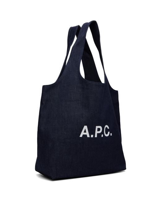 A.P.C. Blue Ninon Tote for men