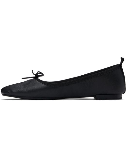 Repetto ブラック Garance スクエアトゥ バレエシューズ Black